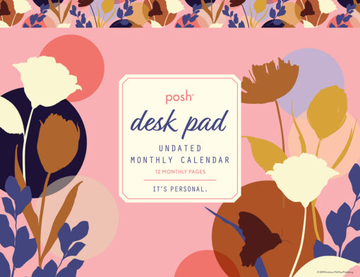 Posh: Desk Pad Undated Monthly