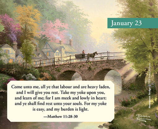 Thomas Kinkade Studios Perpetual Calendar with Scripture