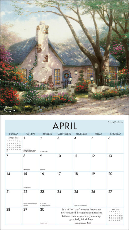 Thomas Kinkade Studios 2024 Deluxe with Scripture BrownTrout