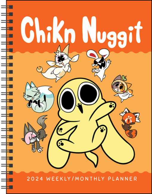 Chikn Nuggit 12Month 2024 Monthly/Weekly Planner BrownTrout