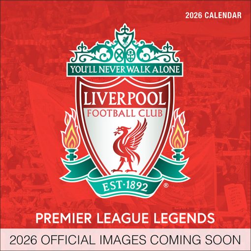 Liverpool FC Legends 2026 Square Wall Calendar