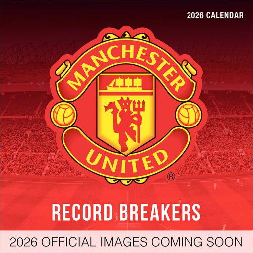 Manchester United FC Legends 2026 Square Wall Calendar