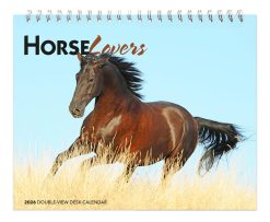 Horse Lovers 2026 Double View Desk Easel