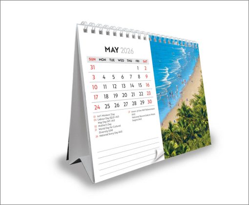 Visions of Australia | 2026 7.5 x 6 Inch Monthly Double-View Easel Desk Calendar | BrownTrout | Travel Scenic Oceania Photography