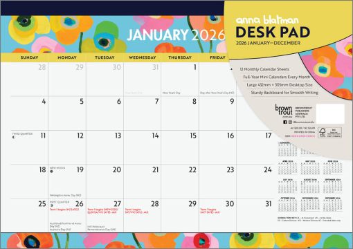 Anna Blatman 2026 Desk Pad