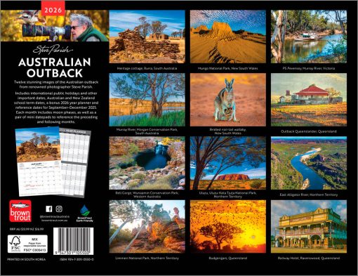 Australian Outback - Steve Parish 2026 Horizontal