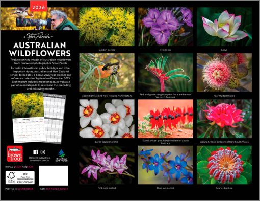 Australian Wildflowers - Steve Parish 2026 Horizontal