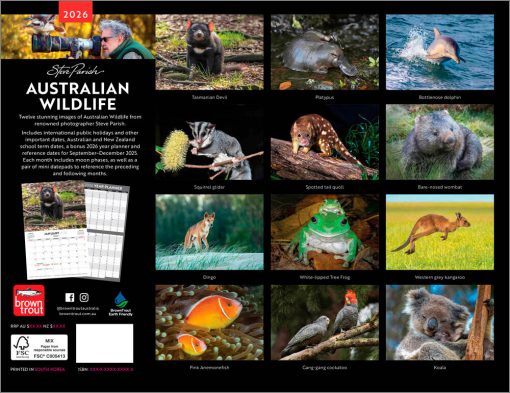 Australian Wildlife - Steve Parish 2026 Horizontal