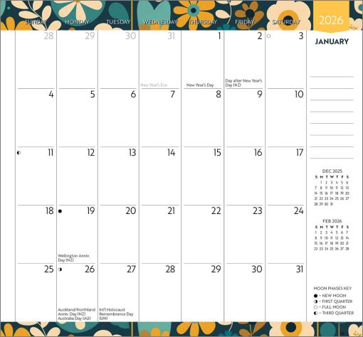 Autumn Garden 2026 Pocket Planner