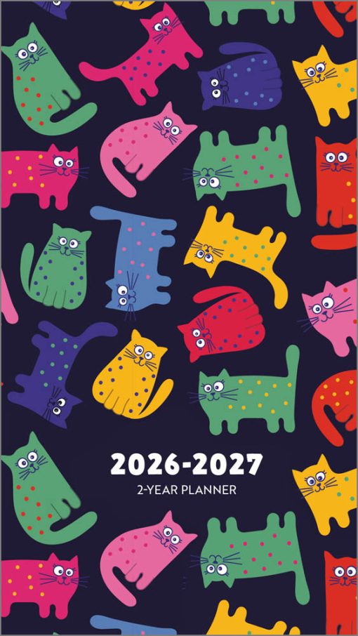 Colourful Cats 2026 Pocket Planner