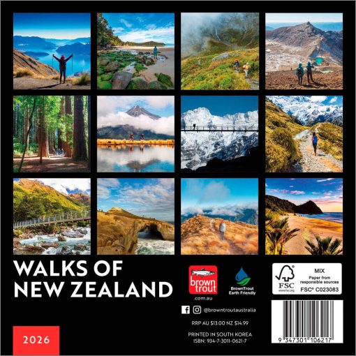 Walks of New Zealand 2026 Mini