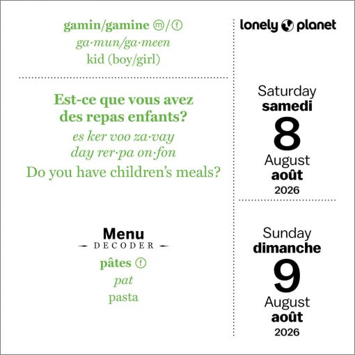 Lonely Planet: French Phrasebook 2026 Boxed
