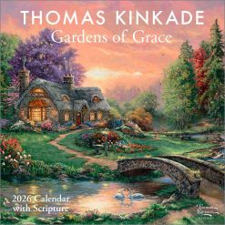 Thomas Kinkade Gardens of Grace Scripture 2026 Square