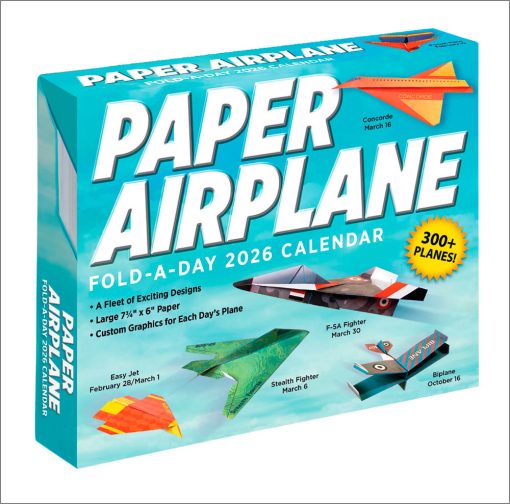 Paper Airplane 2026 Fold-A-Day Calendar