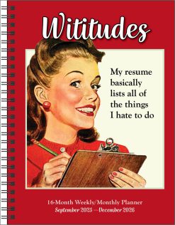 Wititudes 16-Month 2025-2026 Planner