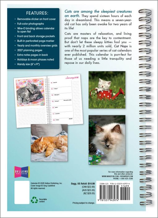 Cat Naps 2026 Diary