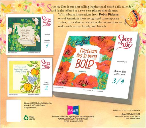 Seize The Day And Make It Yours 2026 Day-to-Day Desk Calendar