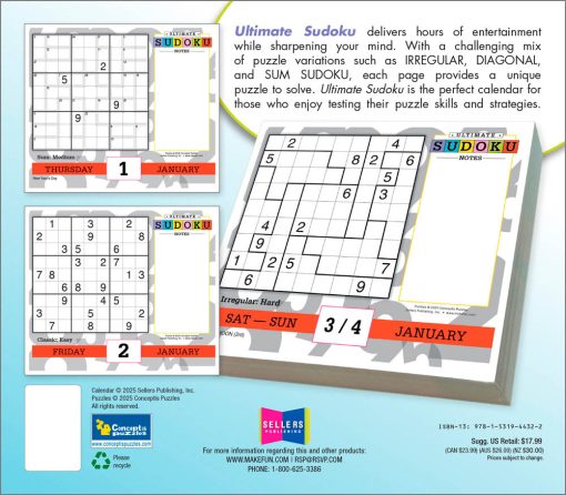 Ultimate Sudoku 2026 Boxed