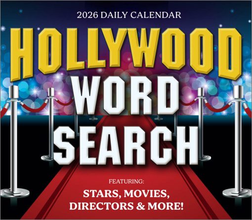 Hollywood Word Search 2026 Boxed