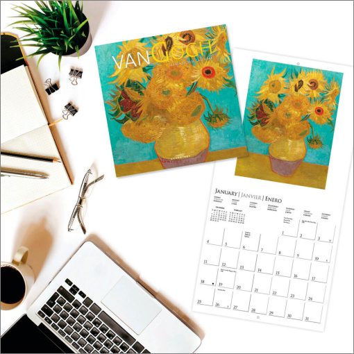 Van Gogh 2026 178 mm x 178 mm Mini Wall Calendar