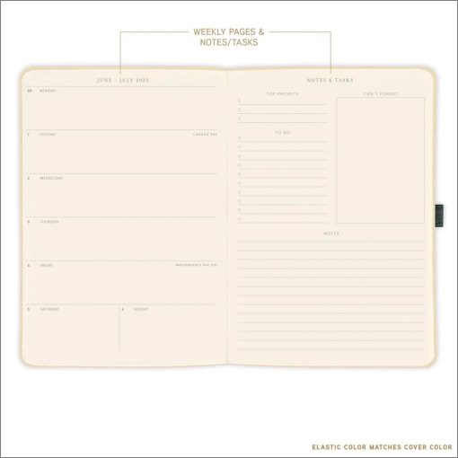 Classic Red 8x10 Vegan Leather 2026 Planner