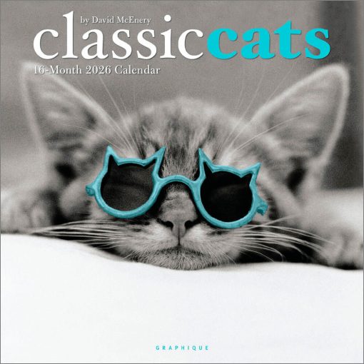 Classic Cats 2026 Square Wall Calendar