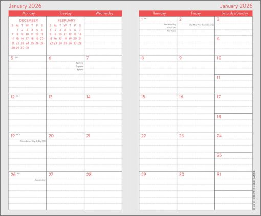 Van Gogh 2026 Pocket Planner Calendar