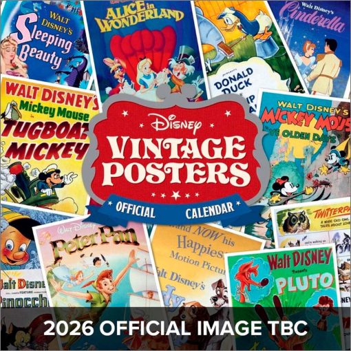 Disney Vintage Posters 2026 Square