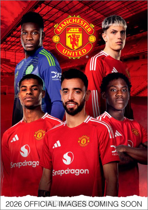Manchester United FC 2026 A3 Deluxe Wall Calendar
