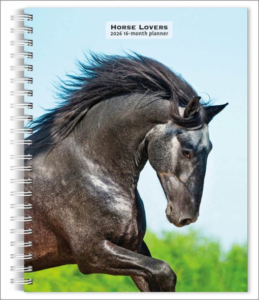 Horse Lovers | 2026 6 x 7.75 Inch Spiral-Bound Wire-O Weekly Diary Planner Calendar | New Full-Color Image Every Week | BrownTrout | Animals Equestrian