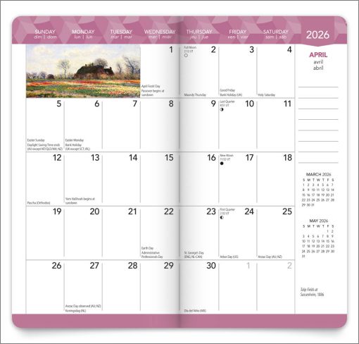Monet, Claude 2026 Pocket Planner Foil