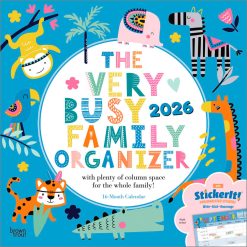The Very Busy Family Organizer 2026 Square STKR