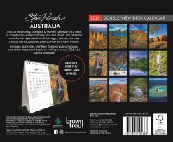 Alternative view of Australia | Steve Parish | 2026 7.5 x 6 Inch Monthly Double-View Easel Desk Calendar | BrownTrout | Travel Scenic Oceania Photography