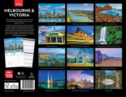 Alternative view of Melbourne & Victoria | 2026 19 x 12 Inch (Hanging) Monthly Landscape Wall Calendar | BrownTrout | Travel Scenic Australia Photography