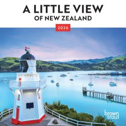 A Little View of New Zealand | 2026 7 x 14 Inch (Hanging) Monthly Mini Wall Calendar | BrownTrout | Travel Scenic Oceania Photography