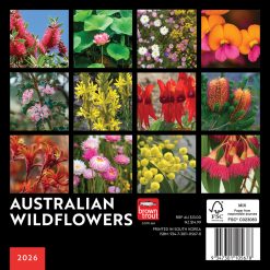 Alternative view of Australian Wildflowers | 2026 7 x 14 Inch (Hanging) Monthly Mini Wall Calendar | BrownTrout | Nature Floral