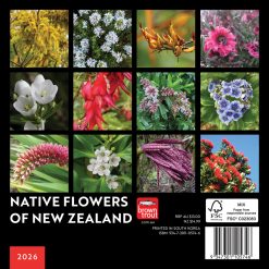 Alternative view of New Zealand Native Flowers | 2026 7 x 14 Inch (Hanging) Monthly Mini Wall Calendar | BrownTrout | Nature Floral