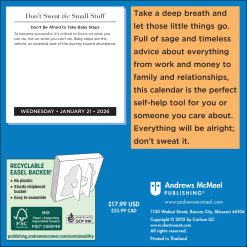 Alternative view of Don't Sweat the Small Stuff 2026 Day-to-Day Desk Calendar