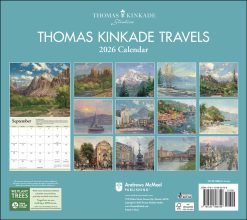 Alternative view of Thomas Kinkade Travels 2026 Deluxe Wall Calendar
