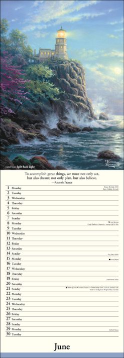 Alternative view of Thomas Kinkade Studios 2026 Slim Calendar