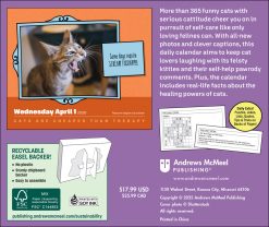 Alternative view of Cats Are Cheaper Than Therapy 2026 Day-to-Day Desk Calendar