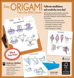Alternative view of Easy Origami 2026 Fold-a-Day Calendar