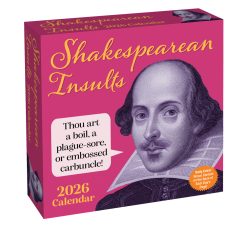 Shakespearean Insults 2026 Day-to-Day Desk Calendar