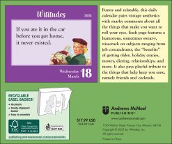 Alternative view of Wititudes 2026 Day-to-Day Desk Calendar