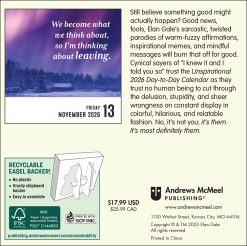 Alternative view of Unspirational 2026 Day-to-Day Desk Calendar