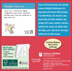 Alternative view of Thoughts of Dog 2026 Day-to-Day Desk Calendar