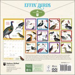 Alternative view of Effin' Birds 2026 Wall Calendar