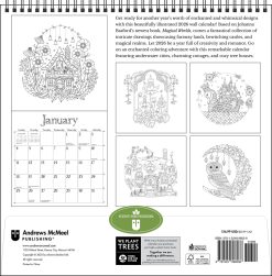 Alternative view of Johanna Basford's 2026 Coloring Wall Calendar
