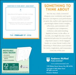 Alternative view of Adam Grant 2026 Day-to-Day Desk Calendar