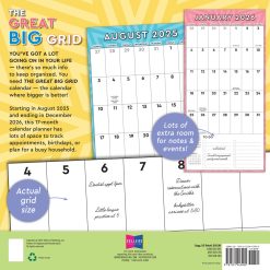 Alternative view of Great Big Grid 2026 Square Planner Wall Calendar